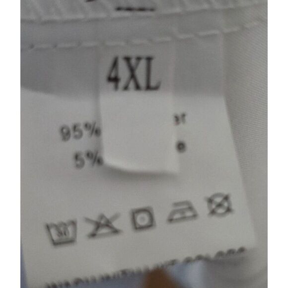 Black & White Cat Print Button-Up Shirt 4XL Long Sleeve Women 95% Polyester Fun - Picture 6 of 10